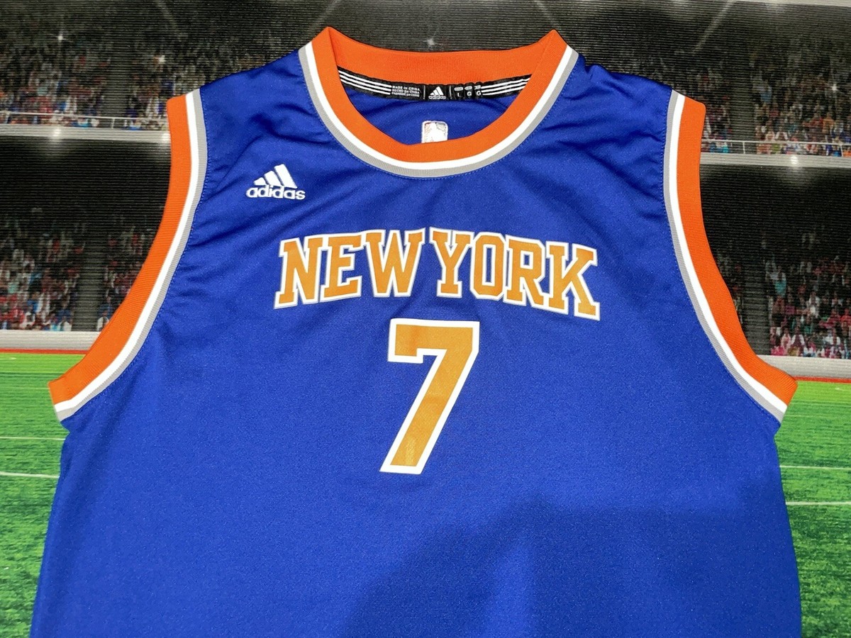 adidas NEW YORK ANTHONY 7番ジャージ Carmelo Anthony #7 New York Knicks Youth Sz Large Preowned | eBay