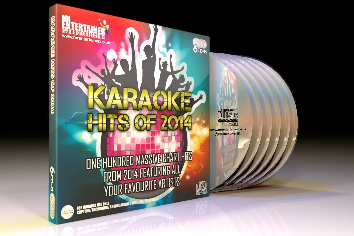 Mr Entertainer Karaoke Hits of 2014 -  6 x CD+G (CDG) Disc Package 100 Songs