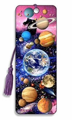 3D BOOKMARK - PLANETS / OUTER SPACE / COSMOS / BOOK LOVERS / BOOK MARK