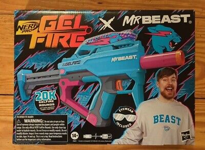  Nerf Pro Gelfire X MrBeast Full Auto Blaster & 20,000