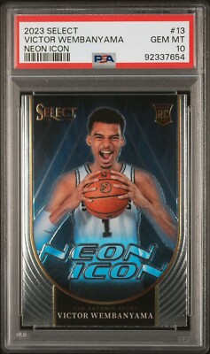 PSA 10 23-24 Panini Select Victor Wembanyama Neon Icon SP RC PSA 10 23-24 Panini Select Victor Wembanyama Neon Icon SP RC