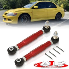 Red Adj. Rear Suspension Toe Arms Link For 2003-2007 Lancer EVO VII/VIII/IX 8 9