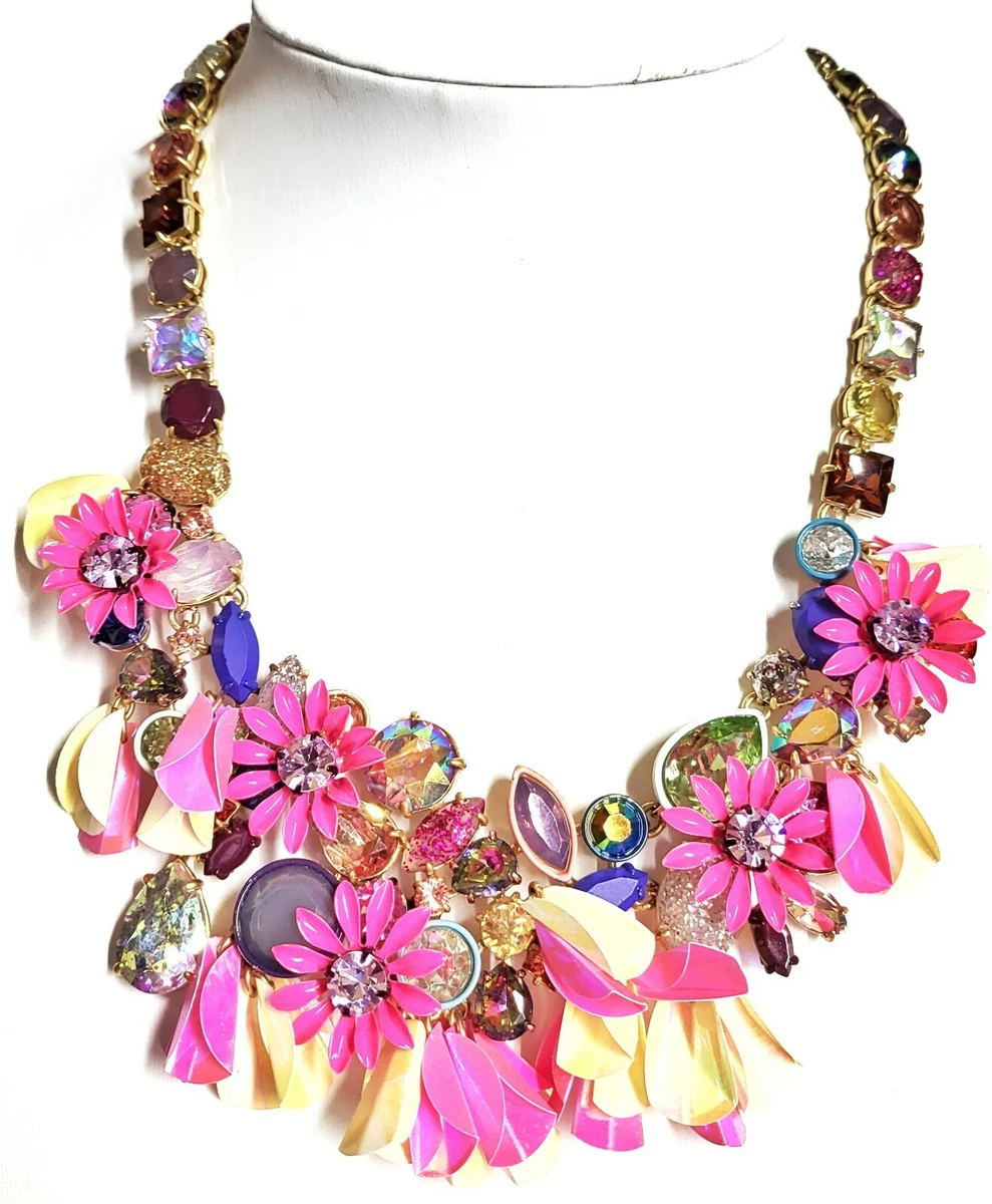 Gold Flower Statement Necklace - Gothic Grace Inc