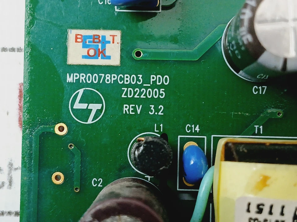 LARSEN & TOUBRO MPR0078PCB03_PD0 Power Control/Distribution Board PCB Rev.3.2 - Image 3 of 4