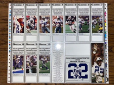 2002 Emmitt Smith Dallas Cowboys Seahawks Authentic Full Uncut Ticket Sheet