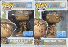 Funko Pop! One Piece Monkey D. Luffy #1900 Roronoa Zoro #1901 Bronze Statue Set