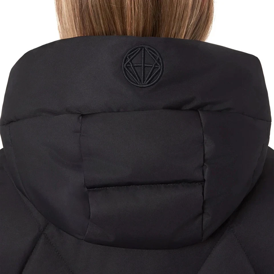 Mondetta Women’s Diamond Quilt Down Parka – Black, Size XXL - Image 4 of 4