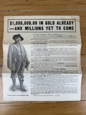 1910s Albert-Beacon Gold Mining Company Cripple Creek Frank Vetter Brochure MAP