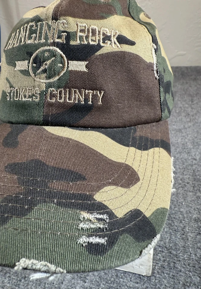 Boné Hanging Rock Stokes County chapéu alça traseira camuflagem bordado masculino - Imagem 2 de 4