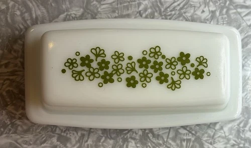 VTG Pyrex Spring Blossom Butter Dish (72-B) Estate Find EUC