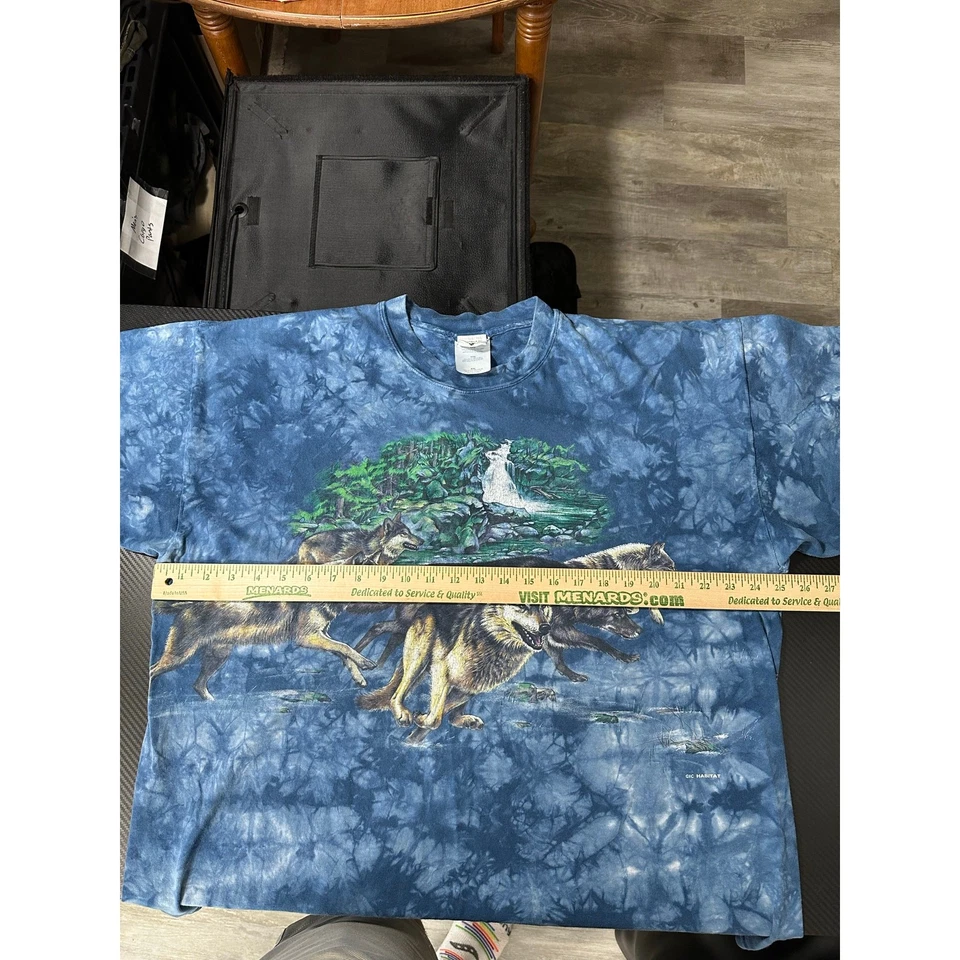 Vintage Rainforest Cafe Wolf Nature Graphic Tee Size XXL Front & Back Graphics - Image 4 of 4