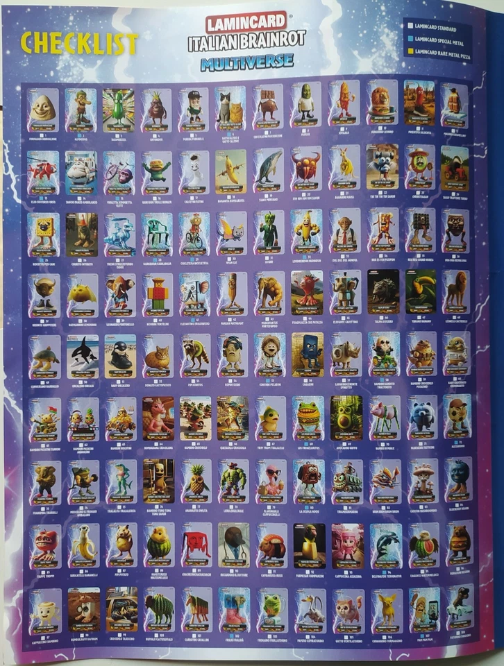 LAMINCARD ITALIAN BRAINROT MULTIVERSE - VENDITA CARTE SINGOLE - Image 2 of 4