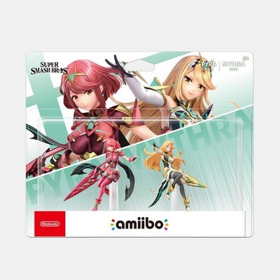 Amiibo Pyra Mythra Double Set Smash Bros Ultimate Homura Hikari Figure NEW