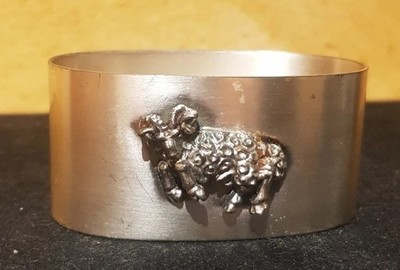 Silberner Serviettenring*(Schmuck) Sternzeichen: ''Steinbock'' aus Silberkonvolut 