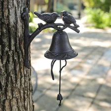 Retro Doorbell Dinner Bell Couple Birds Nordic Country Welcome Bell for Weddings