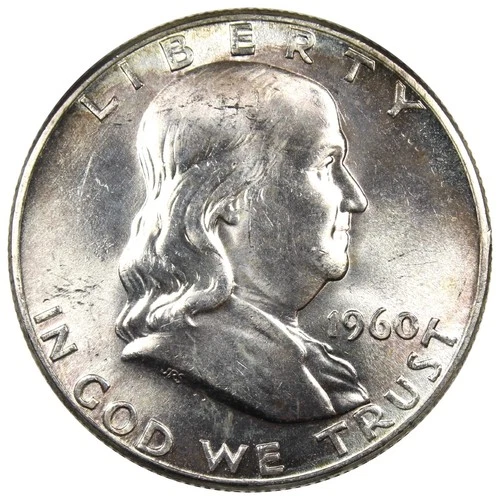 1960-P Franklin Half Dollar BU Brilliantly Uncirculated 50C A2745