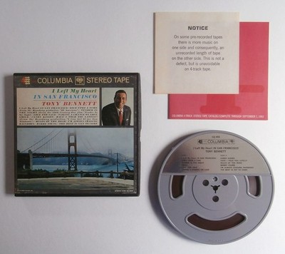 1962 TONY BENNETT I LEFT MY HEART IN SAN FRANCISCO REEL TO REEL COLUMBIA  CQ 493