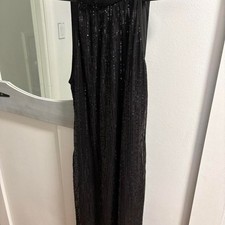Black sequin maxi dress partydress'