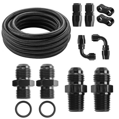 AN6 6AN Automatic Transmission Cooler Lines Kit with fittings For 4L60E 4L65E...