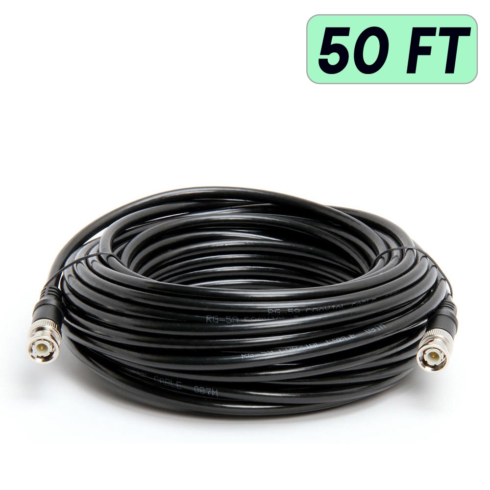 BNC Cable RG59U Coaxial BNC Cord CCTV CCD DVR RG-59/U Securi
