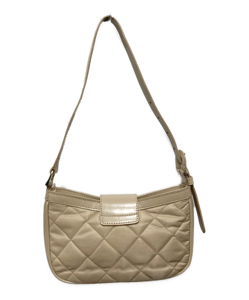 Auténtico bolso de mano BURBERRY LONDON bolso acolchado logotipo beige Foto 3 de 4