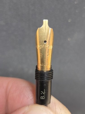 Osmiroid 22k Gold B-2 screw in nib-Also fits Esterbrook Pens