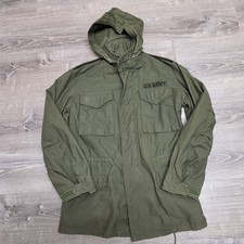 Vintage 1970 US Army M-65 Field Jacket Small Long OG107 Vietnam John Ownbey