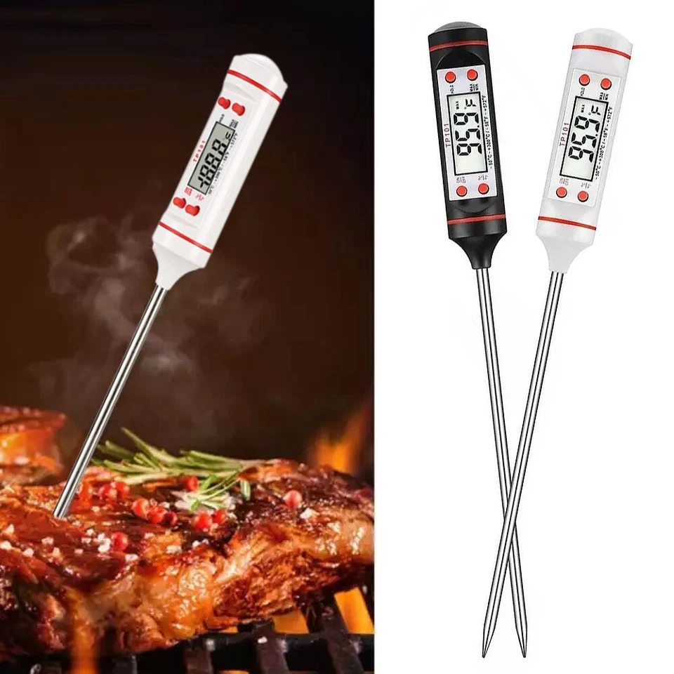 Fleisch Grill Digital Thermometer BBQ Ofen Fleischthermometer Grillthermometer - Bild 2 von 4