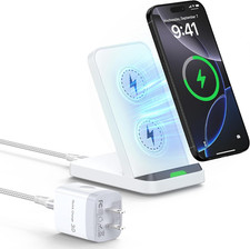 Fast Wireless Charging Station Android Phone Wireless Charger Stand Desk
