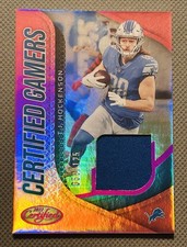 TJ Hockenson 2022 Panini Certified Gamers Mirror Pink /125 #CG-TH Detroit Lions