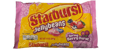 BB 11/2026 LOT OF 6 BAGS STARBURST JELLYBEANS JELLY BEANS BERRY BURST 14 OZ NEW