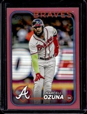 2024 Topps Marcell Ozuna Mother's Day Hot Pink #/50 Braves