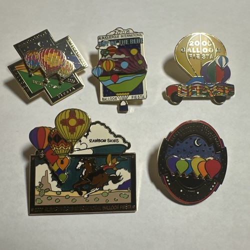 2006 & 2007 Albuquerque International Balloon Fiesta Pin Set Chase Glow B54