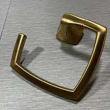 Moen YB5186BG Voss Collection Modern Square Towel Ring - Brushed Gold - *SCUFF