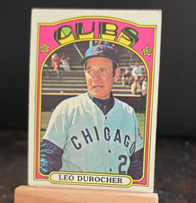 Topps 1972 Base Set Leo Durocher #576 Chicago Cubs MLB Baseball Card