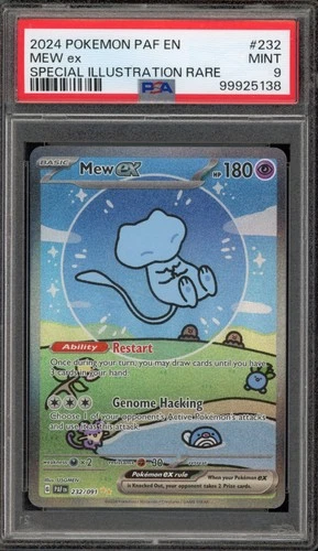 Pokemon Mew ex Paldean Fates Special Illustration Rare #232 PSA 9 Mint