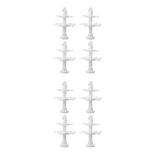 8 pcs Dollhouse Miniature Fountain Decor - Mini Two-Tiered Waterfall with Angle