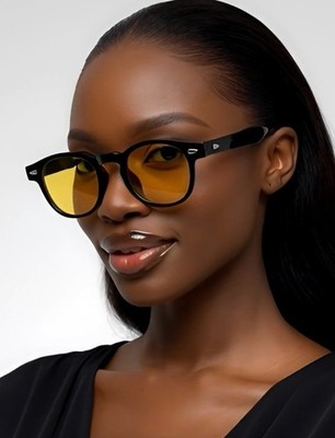 Luxury Women Men Vintage Small Round Sunglasses Popular Fashion  Oceanic Lens