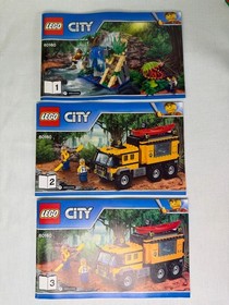 LEGO City: Jungle LOT: Mobile Lab 60160 Starter Set 60157 & Jungle Buggy 60156