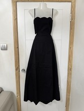Brand New 100% Cotton Long Cutout Dress By Topshop, Size UK 12