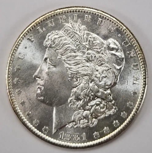 1881 S Morgan Silver Dollar  90% SILVER  $1 Coin Uncirculated San Francisco