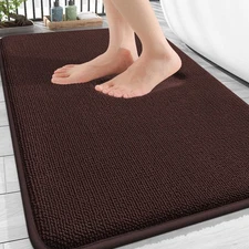 OLANLY Thick Memory Foam Bath Mat Rug 30x20, Extra Soft Absorbent Bathroom Ru...