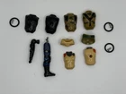 VINTAGE GI JOE ARAH COBRA 1982 PARTS LOT SNAKE EYES V1 STALKER V1 SCARLETT V1