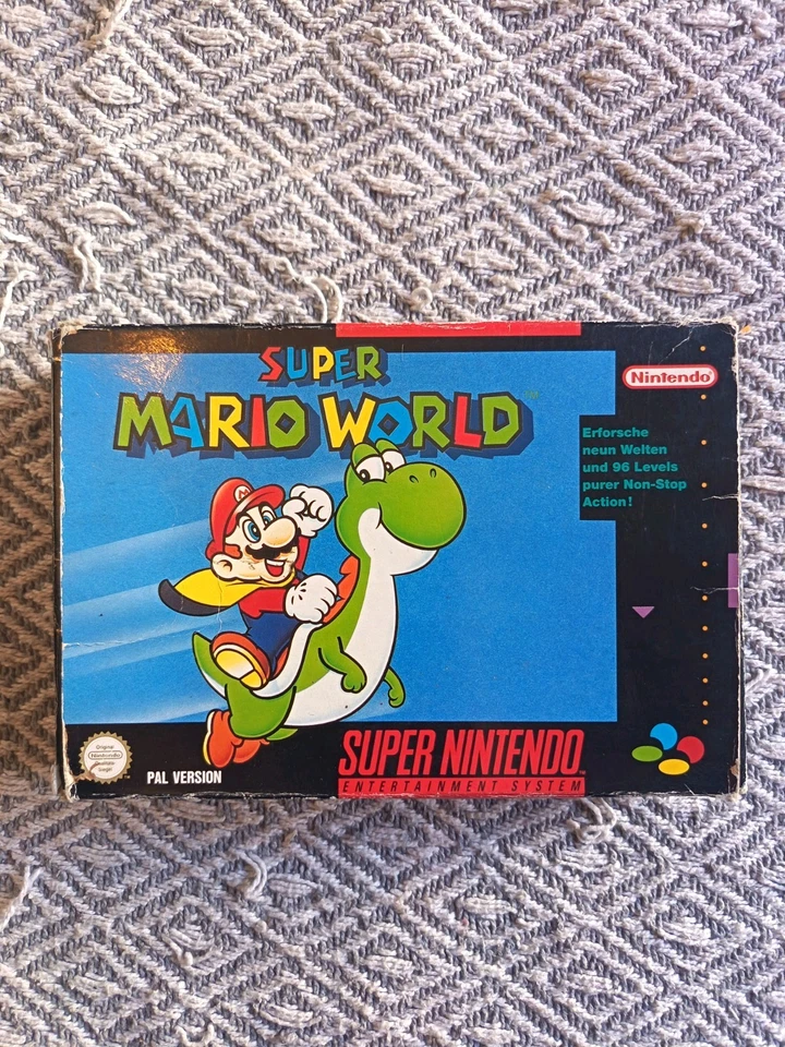Super Mario World Snes Ovp Cib Super Nintendo Rar - Bild 2 von 4