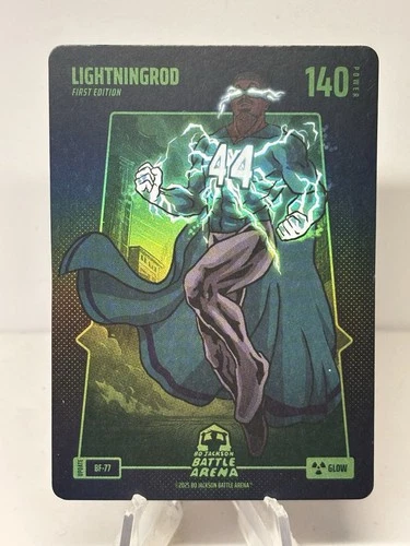 2025 Battle Arena Update Lightningrod Julio Rodriguez BF-77 Glow Battlefoil