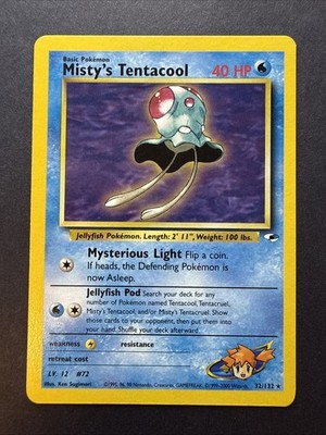 Misty's Tentacool Gym Heroes 32/132 Rare