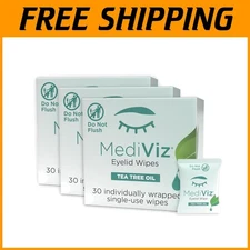 Lid and Lash Cleanser - Exfoliating Eye Wipes - 90ct