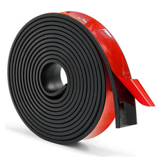 Adhesive Rubber Strip, 1" Wide X 1/8" Thick X 16' Long Neoprene Gasket Seal, Hig