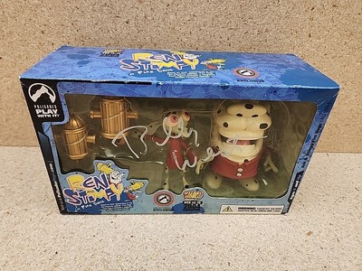 Ren and Stimpy as Fire Dogs Billy West Autograph Palisades Wizard World 2004 NEW