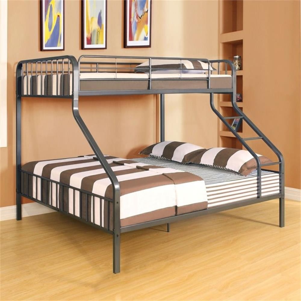 ACME Furniture Transitional Brown Caius Twin XL over Queen Bunk Bed